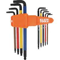Jeu de cl&eacute; hex de style L extra longues et chromocod&eacute;es avec support, 9 mcx, Imp&eacute;rial Kelford