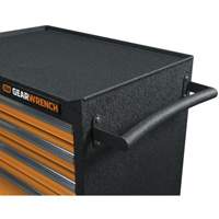 Armoire roulante pour outils s&eacute;rie GSX, 6 tiroirs, 36" la x 18-1/5" p x 37-2/5" h, Noir/Orange Kelford