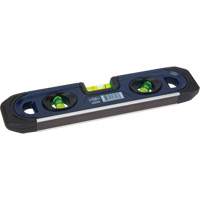 Torpedo Level, 9" L, 3 Vials, Magnetic Kelford