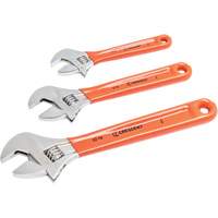 Cushion Grip Wrench Set, Adjustable, 3 Pieces Kelford