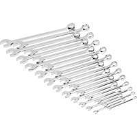 Jeu de cl&eacute;s mixtes m&eacute;triques et longues &agrave; 12 pans dans un plateau de rangement en mousse, Ouverte, 24 morceaux, M&eacute;trique Kelford