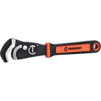 Self-Adjusting Dual Material Pipe Wrench, 1-1/2" Jaw Capacity, 12" Long, Black Oxide Finish, Cushion Handle Kelford