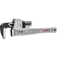 Slim Jaw Pipe Wrench, 1-9/10" Jaw Capacity, 10" Long, Powder Coated Finish, None Handle Kelford