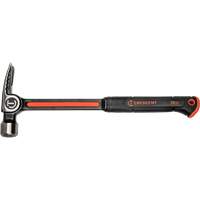 Milled-Face Framing Hammer, 28 oz., Solid Steel Handle, 16" L Kelford