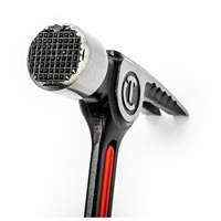 Milled-Face Framing Hammer, 28 oz., Solid Steel Handle, 16" L Kelford