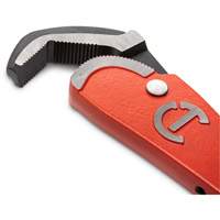 Self-Adjusting Steel Pipe Wrench, 2-1/2" Jaw Capacity, 16" Long, Powder Coated Finish, Non-Ergonomic Handle Kelford