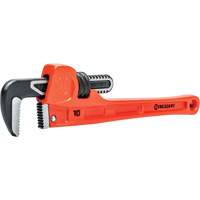 SLIM JAW Pipe Wrench, 1-9/10" Jaw Capacity, 10" Long, Powder Coated Finish, Non-Ergonomic Handle Kelford