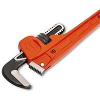 SLIM JAW Pipe Wrench, 1-9/10" Jaw Capacity, 10" Long, Powder Coated Finish, Non-Ergonomic Handle Kelford