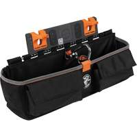 Bucket Work CentreS-Hook Large Pouch Module, Nylon, 3 Pockets, Black/Orange Kelford
