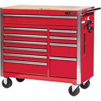 PRC4211 Armoire roulante de s&eacute;rie Pro, 11 tiroirs, 42" la x 18" p x Rouge Kelford