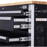 HDRC5212 Armoire mobile de s&eacute;rie HD, 12 tiroirs, 51-1/4" la x 21" p x 40-3/10" h, Noir Kelford