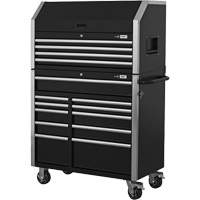 HDCC-4115 HD Series Toolbox Combo, 21-1/2" D x 44-1/5" W x 63-3/10" H, Black Kelford
