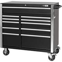 HDCC-4115 HD Series Toolbox Combo, 21-1/2" D x 44-1/5" W x 63-3/10" H, Black Kelford