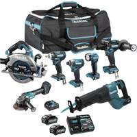 XGT Brushless 7-Tool Combo Kit, Lithium-Ion, 40 V Kelford