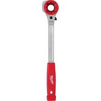Lineman's High-Leverage Ratcheting Wrench with Milled Strike Face, 3/4"/1"/1-1/8" Drive, Ergonomic Handle Kelford