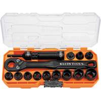 Jeu de douilles &agrave; chocs ouvertes essentielles KNECT, 28 Mcx, Chocs, Prise de 3/8" Kelford