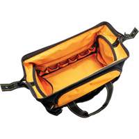 Sac &agrave; outils de 20" pour les professionnels, Nylon, 33 pochettes, Noir/Orange Kelford