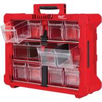 PACKOUT Tilt Bin Organizer, 15-1/5" x 19-7/10" x 6-7/10", Black/Red Kelford
