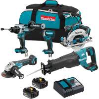 18V LXT Brushless 5 Tool Combo Kit, Lithium-Ion, 18 V Kelford