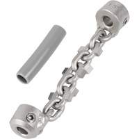 Chaîne de nettoyage de tuyaux de 1-1/4" - 1-1/2" pour c&acirc;ble de serpent &agrave; chaîne de 1/4" Kelford