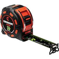 Shockforce NITE EYE Magnetic Tape Measure, 1-1/4" x 25', SAE Graduations Kelford