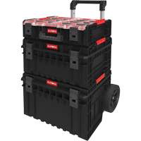 Arx 3-Piece Modular Starter Kit, 23"/25-1/5" x 19"/15-1/5" x 12-3/5"/26"/6-4/5", Black/Red Kelford