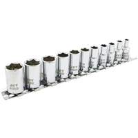 SS1411M-6 6-Point Metric Socket Set, 11 Pcs, 1/4" Drive Size Kelford