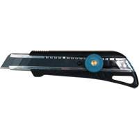 Couteau professionnel de 18 mm avec verrouillage &agrave; cliquet, Acier inoxydable, Robuste, Prise en Plastique Kelford