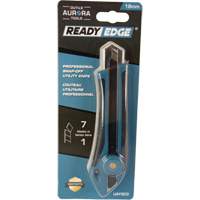 Couteau professionnel de 18 mm, Acier inoxydable, Robuste, Prise en Caoutchouc Kelford