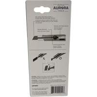 Couteau r&eacute;tractable de 25 mm, Acier inoxydable, Robuste, Prise en Caoutchouc Kelford