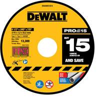 Metal Cutting Wheel for Angle Grinders, 4-1/2" x 0.045", 7/8" Arbor, Type 1, Aluminum Oxide Kelford