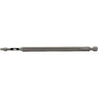 Impactech&reg; Power Bit, Square, #2 Tip, 1/4" Drive Size, 6" Length Kelford