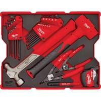 Hex Key & Hammer Set with Tray for PACKOUT Drawers Kelford