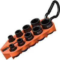 Jeu de douilles &agrave; chocs SAE pr&ecirc;t &agrave; emporter, 10 Mcx, Chocs, Prise de 3/8" Kelford