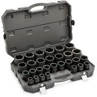 6 Point SAE Socket Set, 29 Pcs, Impact, 3/4" Drive Size, Deep Kelford
