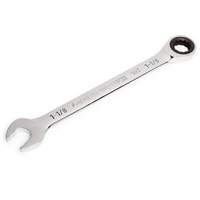 90-Tooth Ratcheting Combination Wrench, 12 Point, 1-1/8", Chrome Finish Kelford