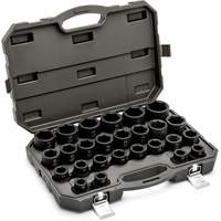 6 Point Metric Socket Set, 26 Pcs, Impact, 3/4" Drive Size Kelford