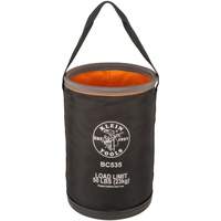 Straight Utility Bucket, 17" L x 12" W x 4" H, Nylon, Black/Grey/Orange Kelford