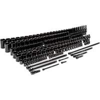 6-Point SAE/Metric Master Socket Set, 209 Pcs, Impact, Deep Kelford