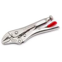 Locking Pliers with Wire Cutter, 7" Length, Curved Jaw Kelford