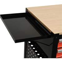 Utility Cart, 4 Drawers, Black/Orange Kelford