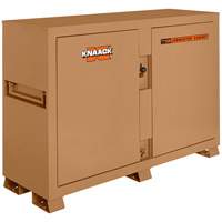 Model 129 Bin Storage Cabinet with Padlock, Steel, 48 Cubic Feet, Tan Kelford