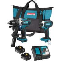 LXT Cordless Impact Driver & Hammer Drill/Driver Combo Kit, Lithium-Ion, 18 V Kelford