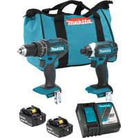 LXT Cordless Impact Driver & Hammer Drill/Driver Combo Kit, Lithium-Ion, 18 V Kelford