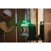 Laser &agrave; lignes crois&eacute;es 360° auto-nivelant &agrave; faisceau vert Kelford
