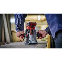 Professional Cordless Compact Router with Fixed Base & Plunge Base (Tool Only) Kelford