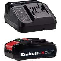 PXC Battery & Charger Starter Kit, Lithium-Ion, 18 V, 2.5 Ah Kelford