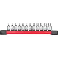 Jeu de douilles longues &agrave; embouts SAE, Hexagonale, Prise 1/4", 12 mr Kelford