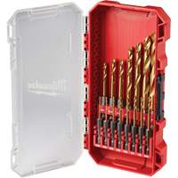 SHOCKWAVE Impact-Duty Drill Bit  Set, 15 Pieces, Titanium Kelford