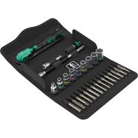 SA 15 Zyklop Comfort Ratchet Set with Reversing Lever, 28 Pcs, 1/4" Drive Size Kelford